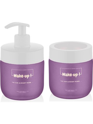 Cam Sabunluk ve Diş Fırçası Kutusu Seti (Mor)