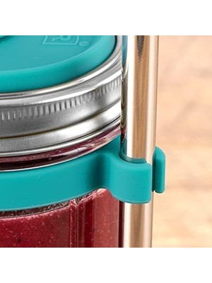 Yeniden Kullanılabilir Paslanmaz Çelik Hasır ile Cam Smoothie Yapma Seti