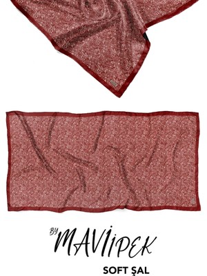 Mavi İpek Mavi Ipek Soft Pamuklu Şal Desen 2 D11