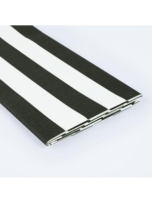 - Tablecloth - Siyah Çizgili Masa Örtüsü