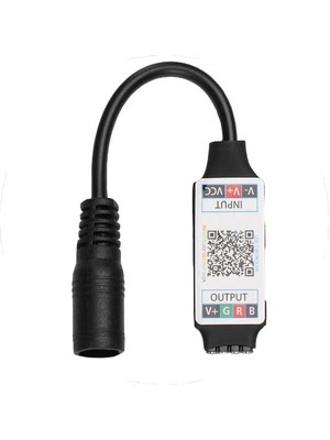 Rgb Şerit LED Kontrol Cihazları - Bluetooth, ve Müziğe Duyarlı, 24 Tuşlu - 6 Amper, 10 Metreye Kadar Rgb Şerit LED Çalıştırır (2, Bluetooth Kontrol Cihazı)