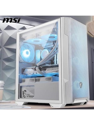 MSI Msı Mag Force M100R White Edition Rgb Gamer Pro Max – Amd Ryzen 5 5600 – Msı Amd Radeon Rx 560 – 16GB Ram – 1tb M.2 Nvmne SSD