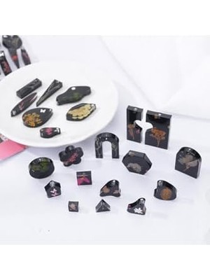 Siliko World Epoksi Delikli Kolye Küpe Anahtarlık Kalıbı Silikon