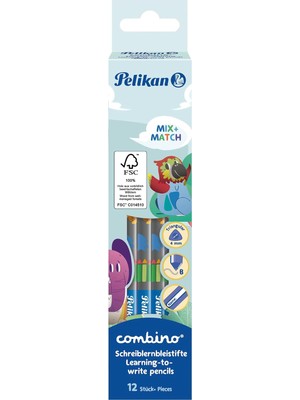 Yazmayı Öğrenme Kalemi Combino Mavi, 1 Kurşun Kalem