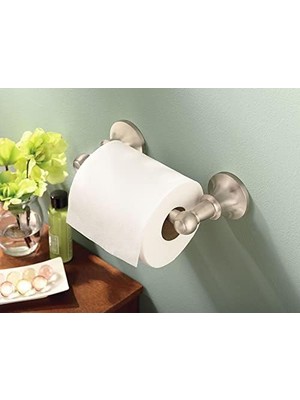 DN4408BN Vale Çift Direkli Döner Tuvalet Kağıdı Tutacağı, Fırçalanmış Nikel