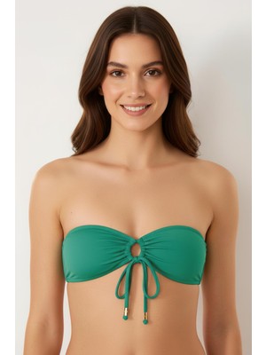 Ayyıldız 63567 Nil Yeşili Straplez Bikini Üstü