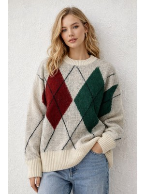 Modaplaza Kadın Baklava Desenli Triko