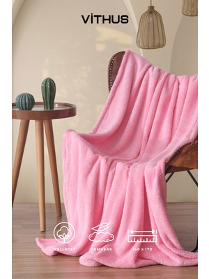 Vithus Wellsoft Tv Battaniyesi Peluş Polar Ultra Yumuşak Battaniye 140X170 cm