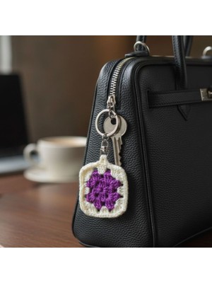 Uretti - Kadir 7704 7768 El Örgüsü Kulaklık Kılıfı ve Çanta Çharm Süsü