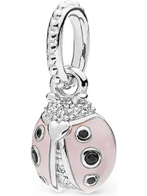 Nur Silver Uğur Böceği Gümüş Charm NUR-BL00290
