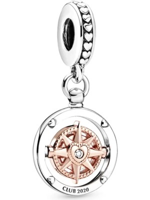Nur Silver Pusula Gümüş Charm NUR-BL00299