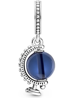 Nur Silver Dönen Dünya Küresi Gümüş Charm NUR-BL00311