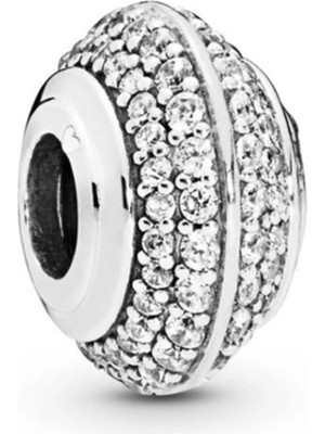 Nur Silver Zirkon Taşlı Gümüş Charm NUR-BL12452