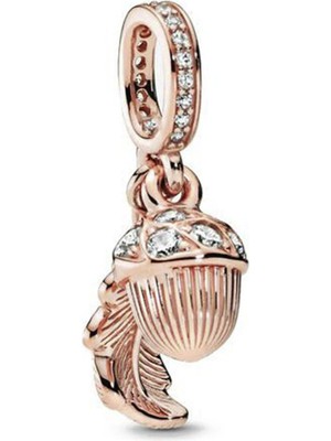 Nur Silver Sallantılı Meşe Palamudu Gümüş Charm NUR-BL12405