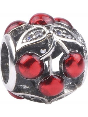 Nur Silver Kiraz Gümüş Charm NUR-BL01057