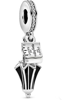 Nur Silver Disney Mary Poppins Şemsiye Gümüş Charm NUR-BL12415