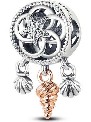 Nur Silver Deniz Kabuğu Gümüş Charm NUR-BL08809