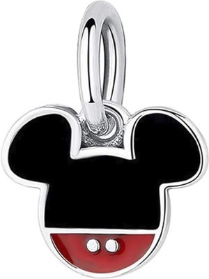 Nur Silver Mickey Mouse Gümüş Charm NUR-BL00091
