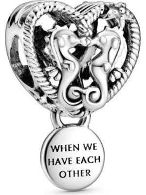 Nur Silver Kalpli Denizatı Gümüş Charm NUR-BL00097