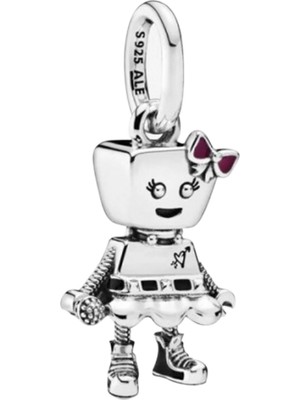 Nur Silver Robot Gümüş Charm NUR-BL00113