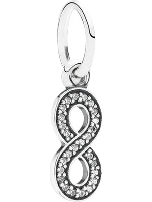 Nur Silver Sallantılı Sonsuzluk Gümüş Charm NUR-BL00140