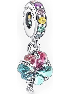 Nur Silver Birliktelik Ağacı Murano Gümüş Charm NUR-BL00315