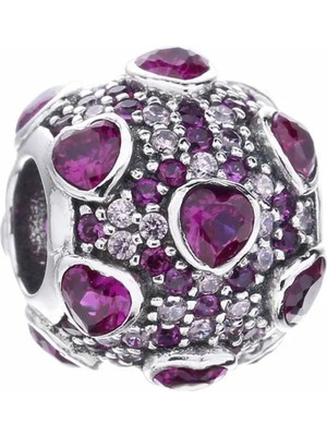 Nur Silver Aşk Tılsımı Patlaması Gümüş Charm NUR-BL00999
