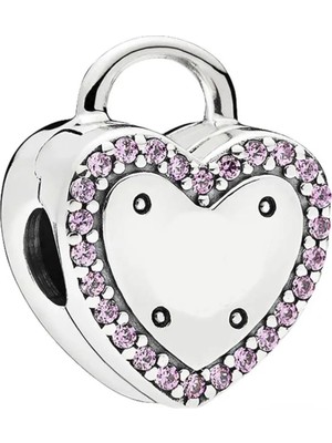 Nur Silver Kalp Gümüş Charm NUR-BL01170