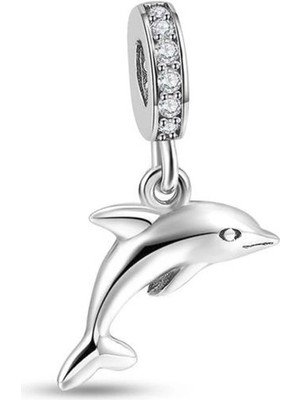 Nur Silver Yunus Balığı Gümüş Charm NUR-BL01145