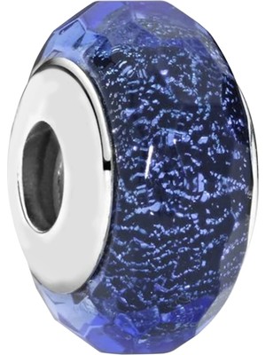 Nur Silver Murano Taşlı Gümüş Charm NUR-BL01121