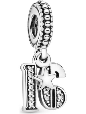 Nur Silver 16 Yaş Gümüş Charm NUR-BL01900