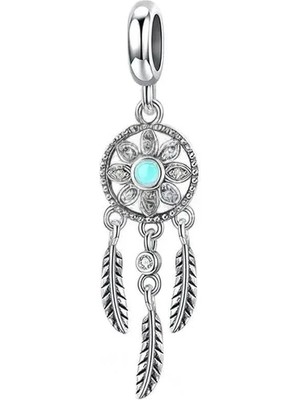 Nur Silver Sallantılı Düş Kapanı Gümüş Charm NUR-BL02001