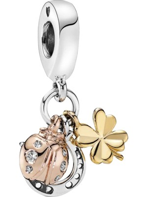 Nur Silver Sallantılı Şans Gümüş Charm NUR-BL02007