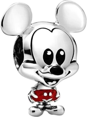 Nur Silver Mickey Mouse Gümüş Charm NUR-BL00200