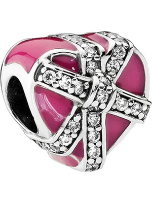 Nur Silver Kalpli Hediye Kutusu Gümüş Charm NUR-BL01297
