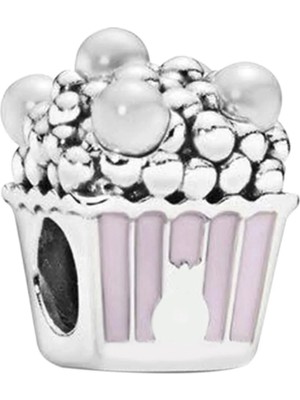 Nur Silver Patlamış Mısır Gümüş Charm NUR-BL01258
