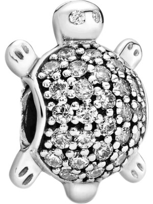 Nur Silver Kaplumbağa Gümüş Charm NUR-BL01236