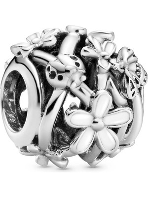 Nur Silver Çiçek Gümüş Charm NUR-BL01601