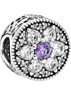 Nur Silver Unutma Beni Çiçeği Gümüş Charm NUR-BL01644