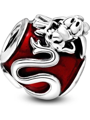 Nur Silver Disney Mulan Mushu Gümüş Charm NUR-BL11113
