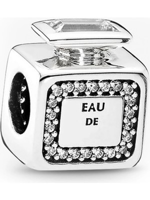 Nur Silver EAU Parfüm Şişesi Gümüş Charm NUR-BL02012