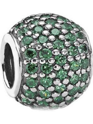 Nur Silver Yeşil Taşlı Gümüş Charm NUR-BL02014