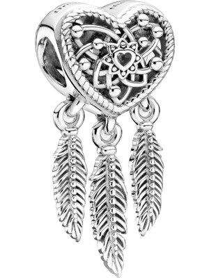 Nur Silver Kalpli Düş Kapanı Gümüş Charm NUR-BL10045
