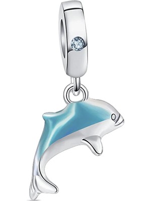 Nur Silver Yunus Balığı Gümüş Charm NUR-BL00054