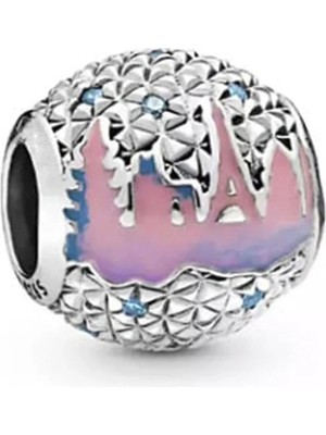 Nur Silver Disney Epcot Gümüş Charm NUR-BL12489