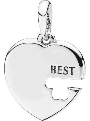 Nur Silver Best Gümüş Charm NUR-BL12492