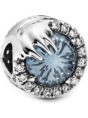 Nur Silver Mavi Taşlı Gümüş Charm NUR-BL01769