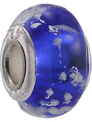 Nur Silver Murano Taşlı Gümüş Charm NUR-BL01788