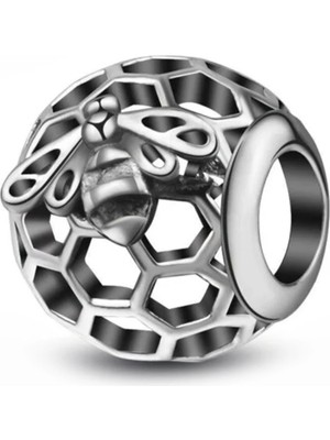 Nur Silver Yusufcuk Desenli Gümüş Charm NUR-BL12469