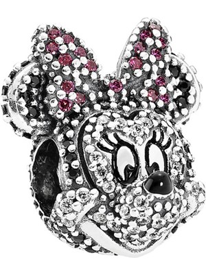 Nur Silver Mickey Mouse Gümüş Charm NUR-BL12471